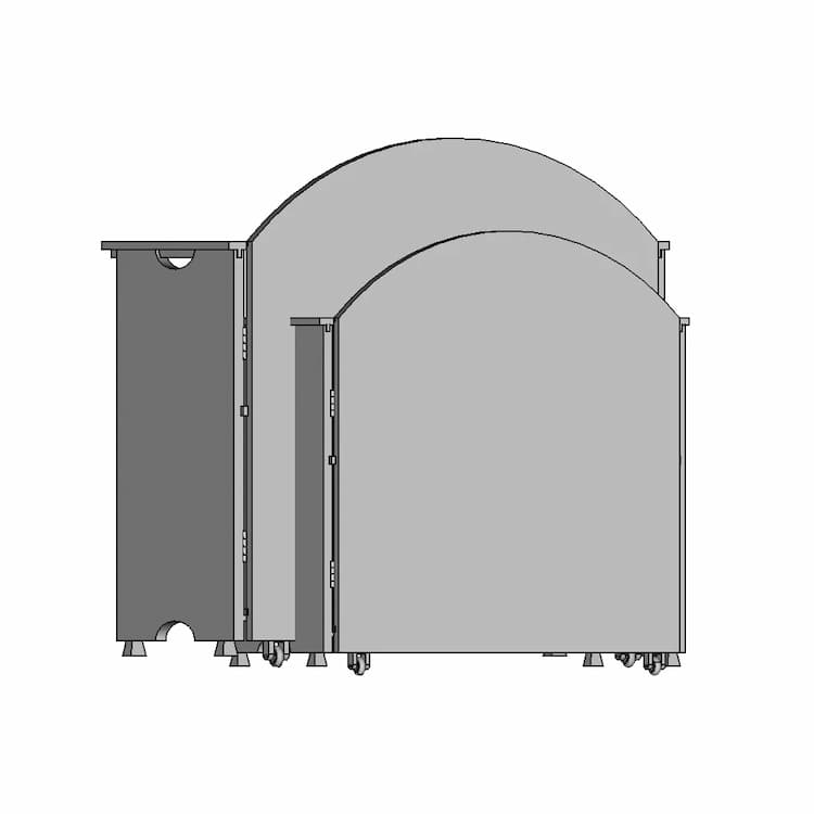 Collapsible And Portable Table - Downloadable CAD Representation