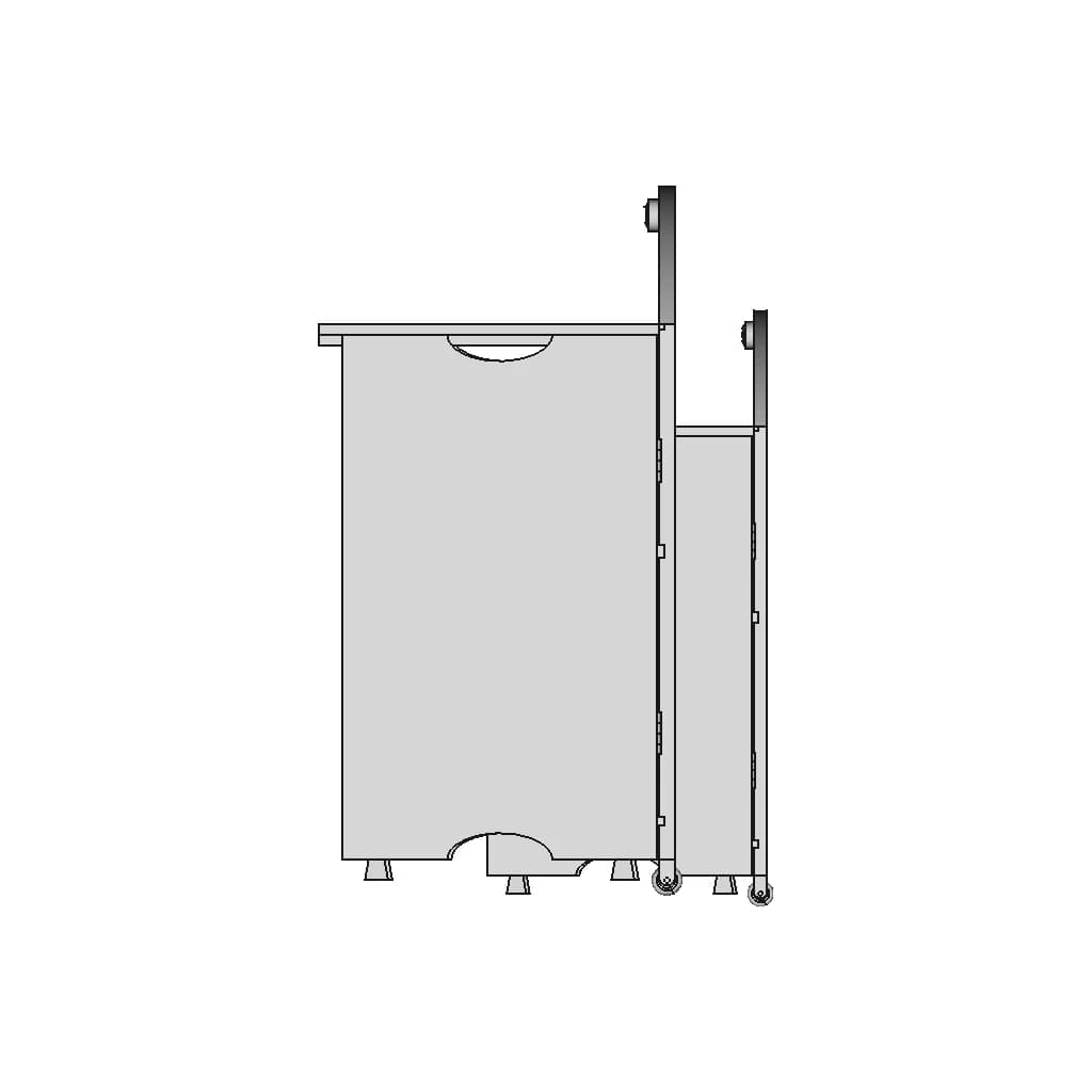 Collapsible And Portable Table - Downloadable CAD Representation_0_90_degree_snapshot
