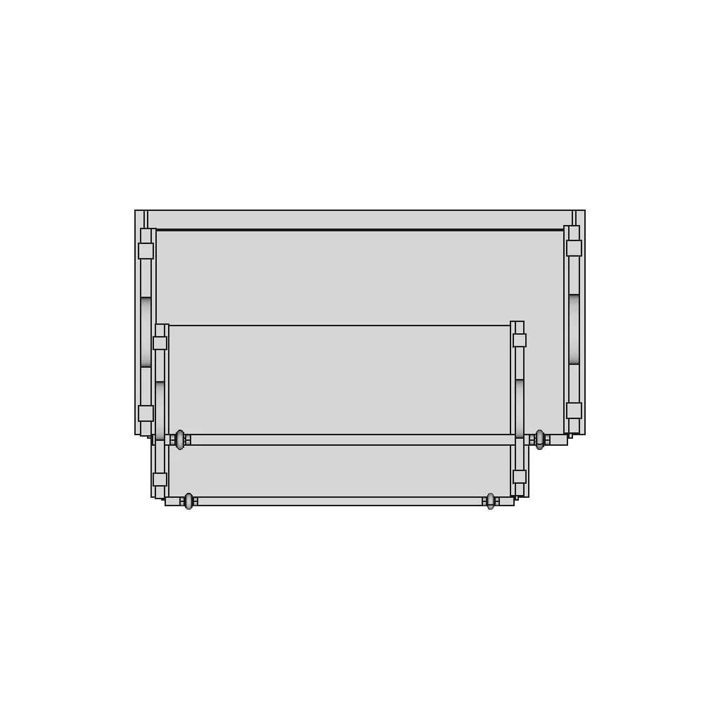 Collapsible And Portable Table - Downloadable CAD Representation_90_0_degree_snapshot