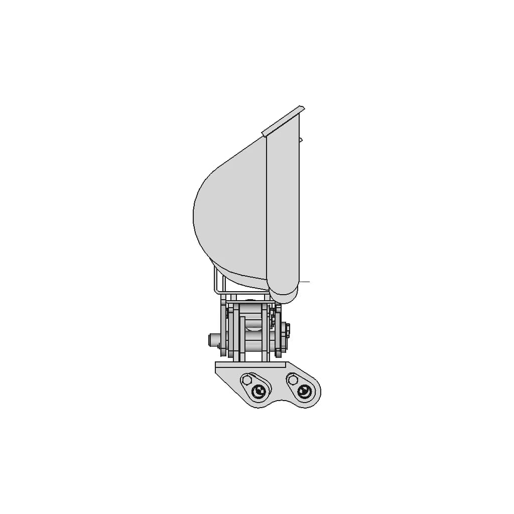 Tilting Ditching Bucket For Miniexcavator 70Cm | High-Quality CAD Model_270_0_degree_snapshot