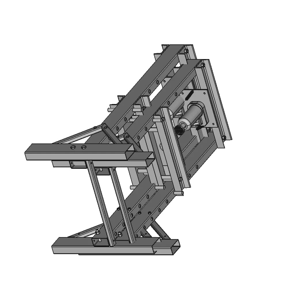 Hydraulic Press | High-Quality CAD Model_60_30_degree_snapshot