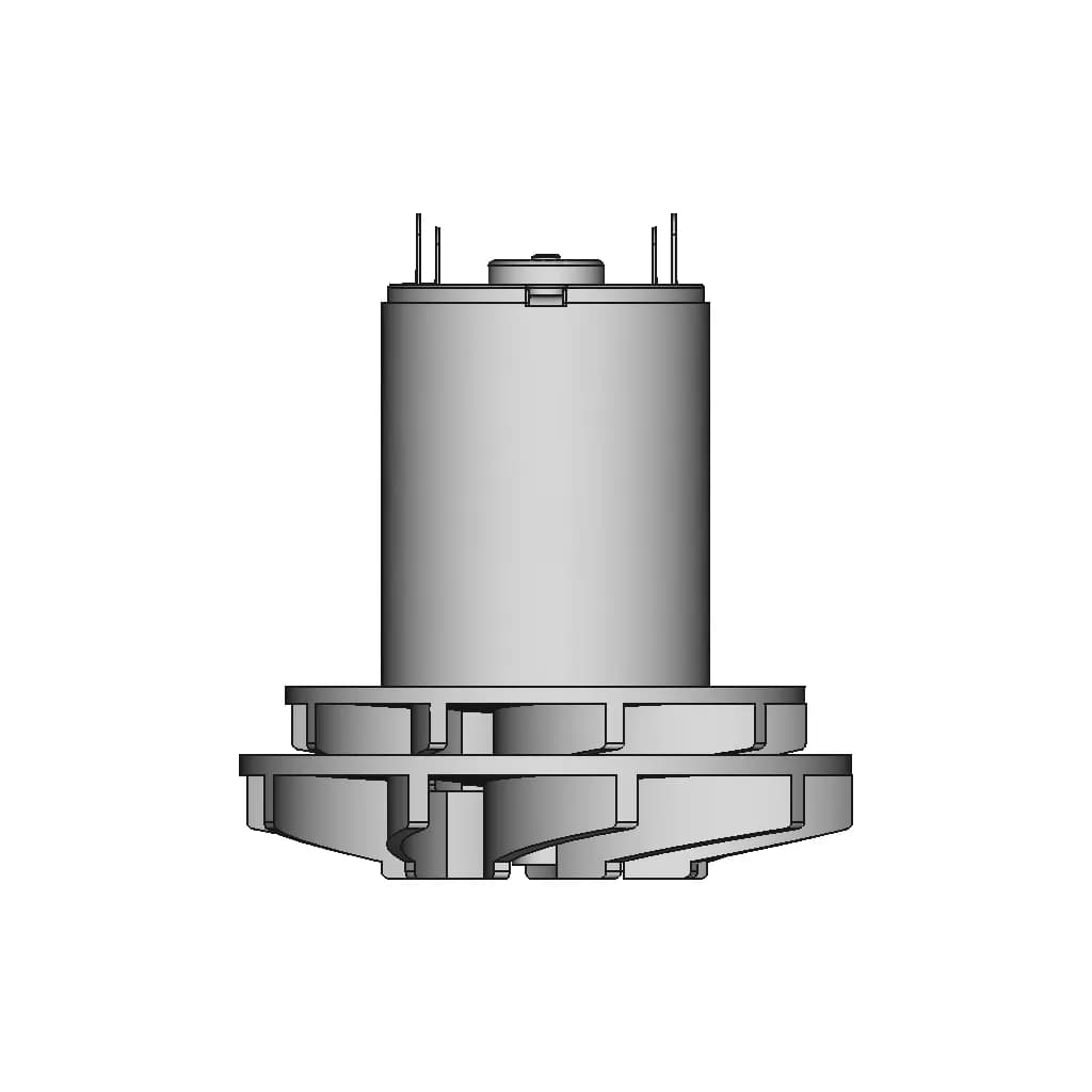 Handheld Vacuum Cleaner Motor And Impeller Assembly - Standard Mechanical Component_270_0_degree_snapshot
