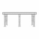 Transportador De Rodillos - Downloadable CAD Representation_0_0_degree_snapshot