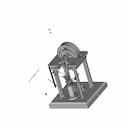 Vertical Cross Single Steam Engine - Standard Mechanical Component_60_30_degree_snapshot
