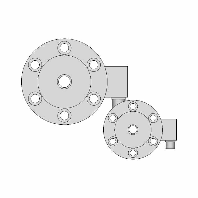 Honeywell Load Cell 41E Low Res Model - Downloadable CAD Representation