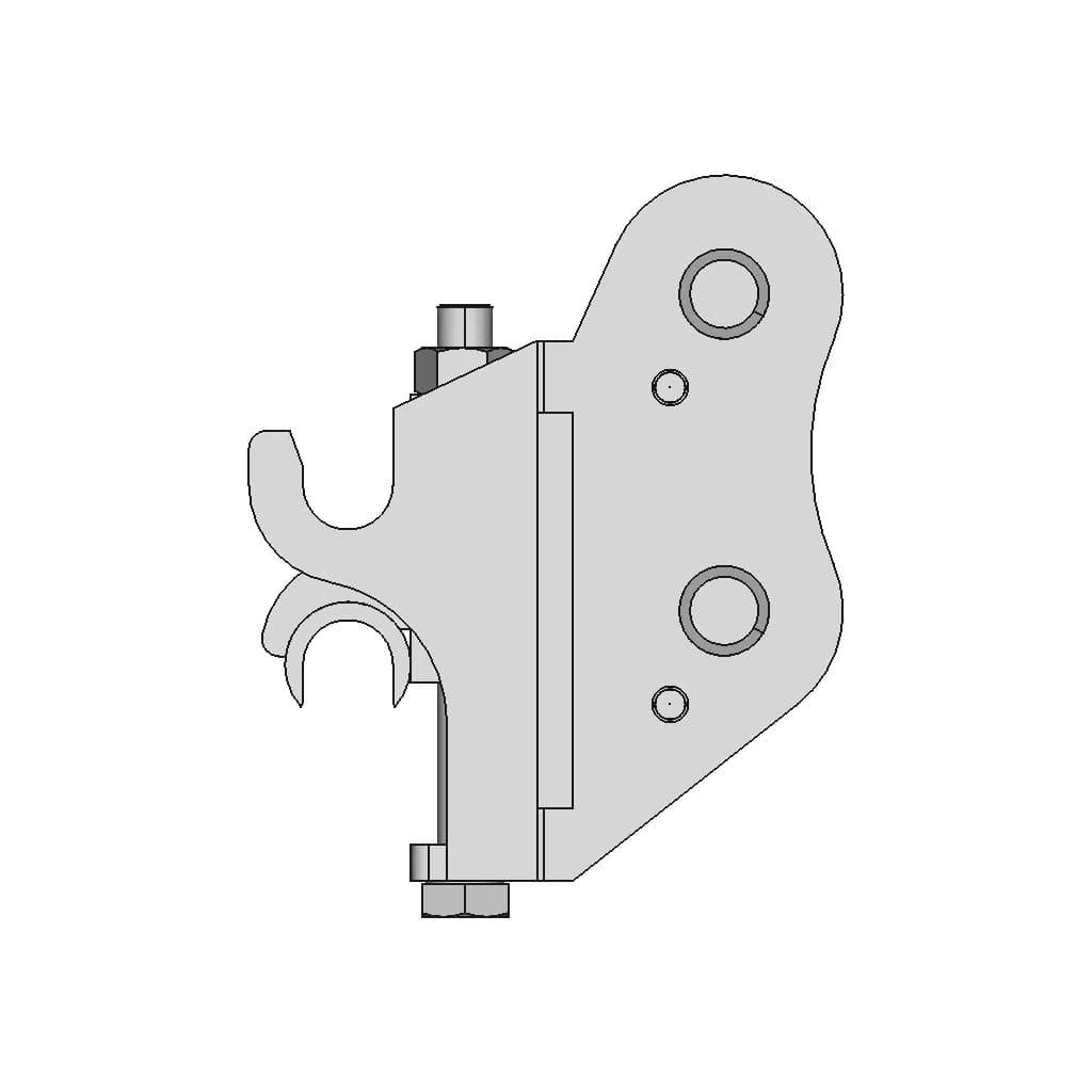 Mechanical Quick Change Hitch For Small Digger Quick Coupler - Standard Mechanical Component_0_270_degree_snapshot