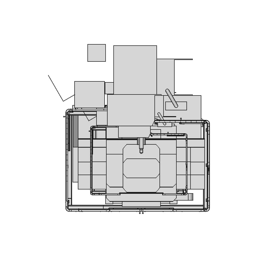 Cnc Borverk With Protection Cover Wall | 3D Engineering Design File_270_0_degree_snapshot