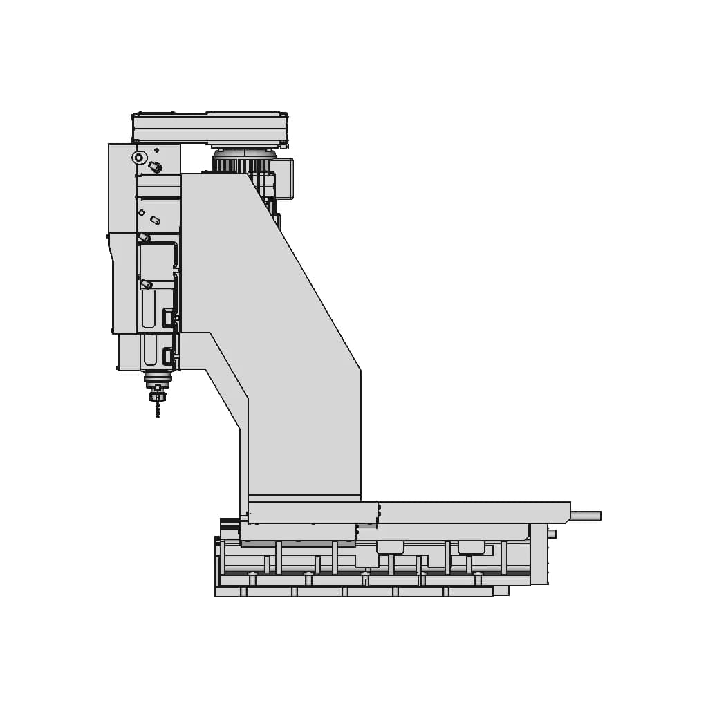 Multi Section Milling Machine - Standard Mechanical Component_0_90_degree_snapshot