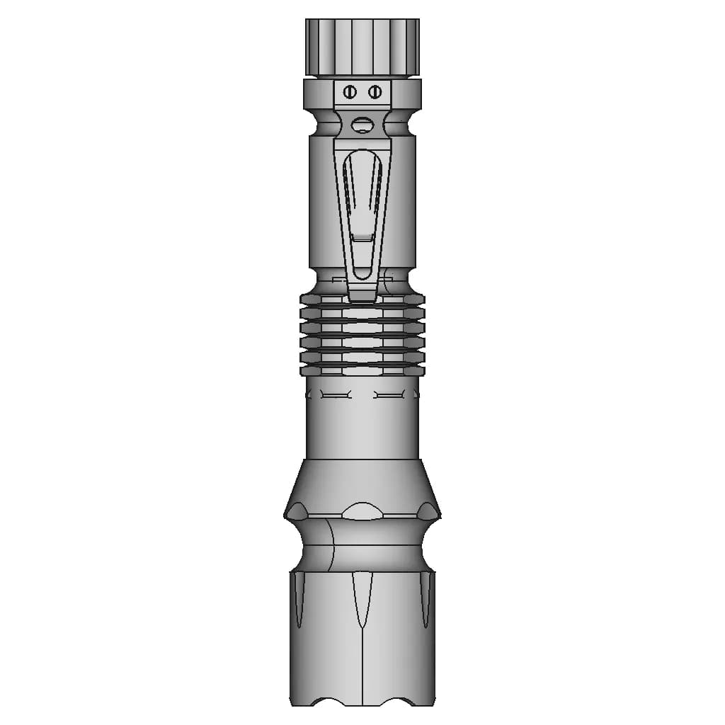 Flashlightproduct | High-Quality CAD Model_270_0_degree_snapshot