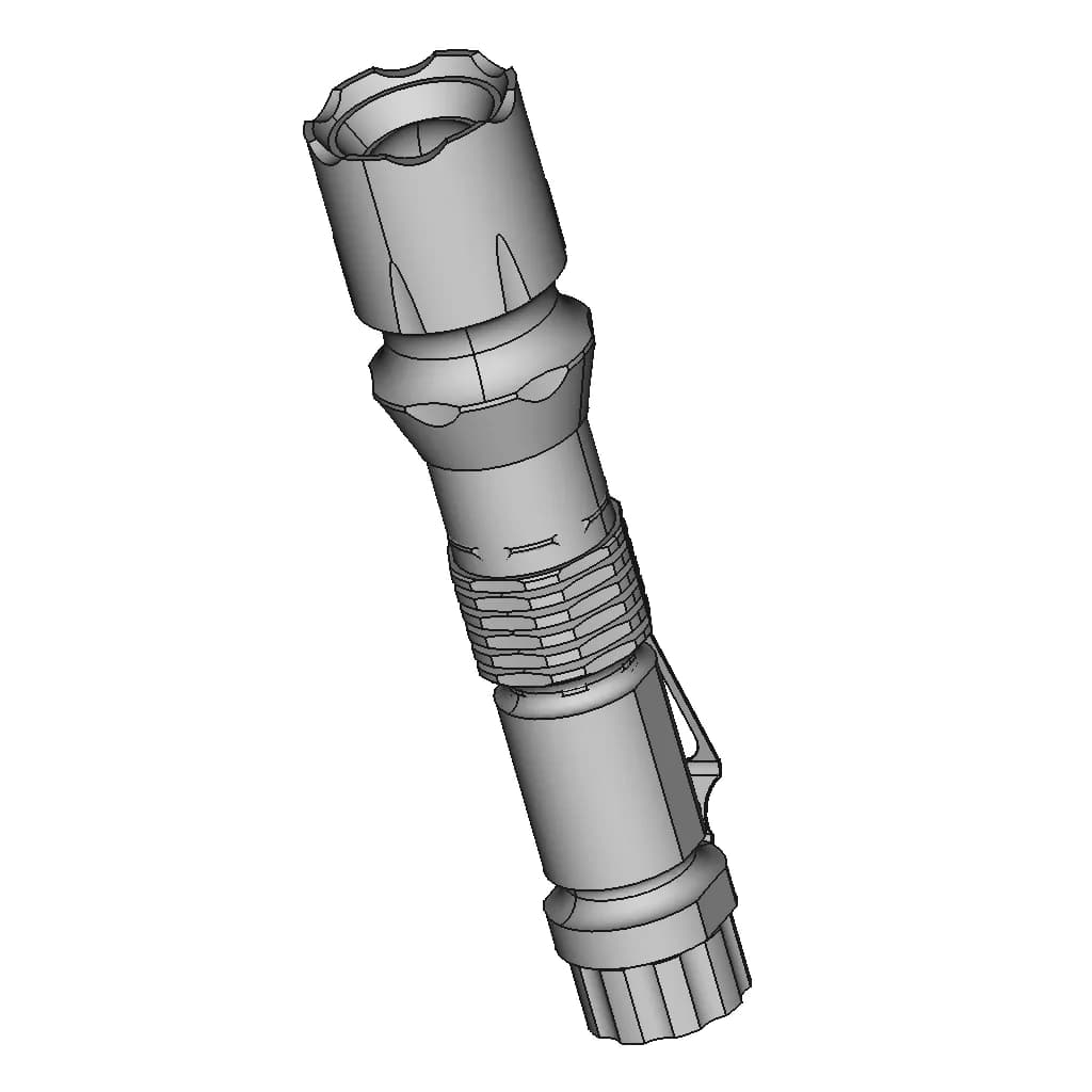 Flashlightproduct | High-Quality CAD Model_60_30_degree_snapshot