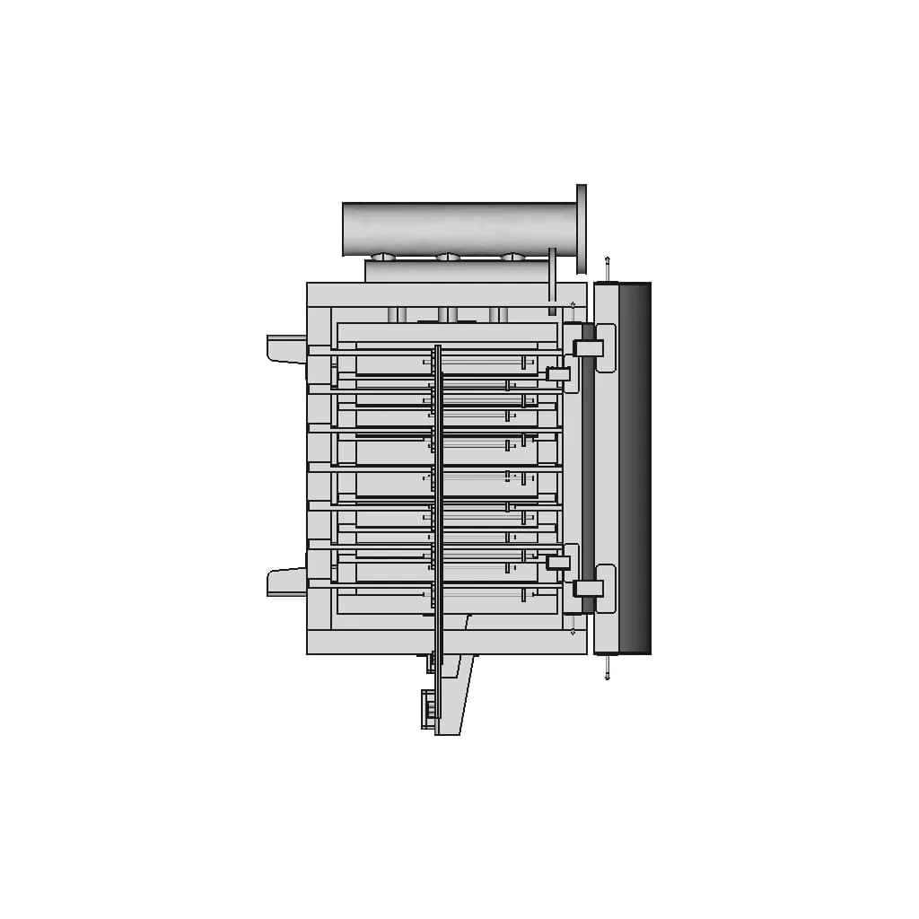 Full Size Electrowinning Cell 6 X 7 - Standard Mechanical Component_0_0_degree_snapshot