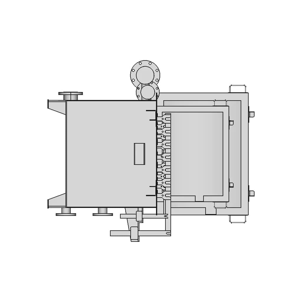Full Size Electrowinning Cell 6 X 7 - Standard Mechanical Component_0_270_degree_snapshot