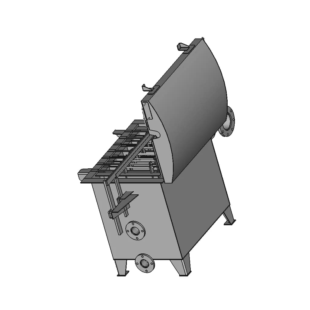 Full Size Electrowinning Cell 6 X 7 - Standard Mechanical Component_60_30_degree_snapshot