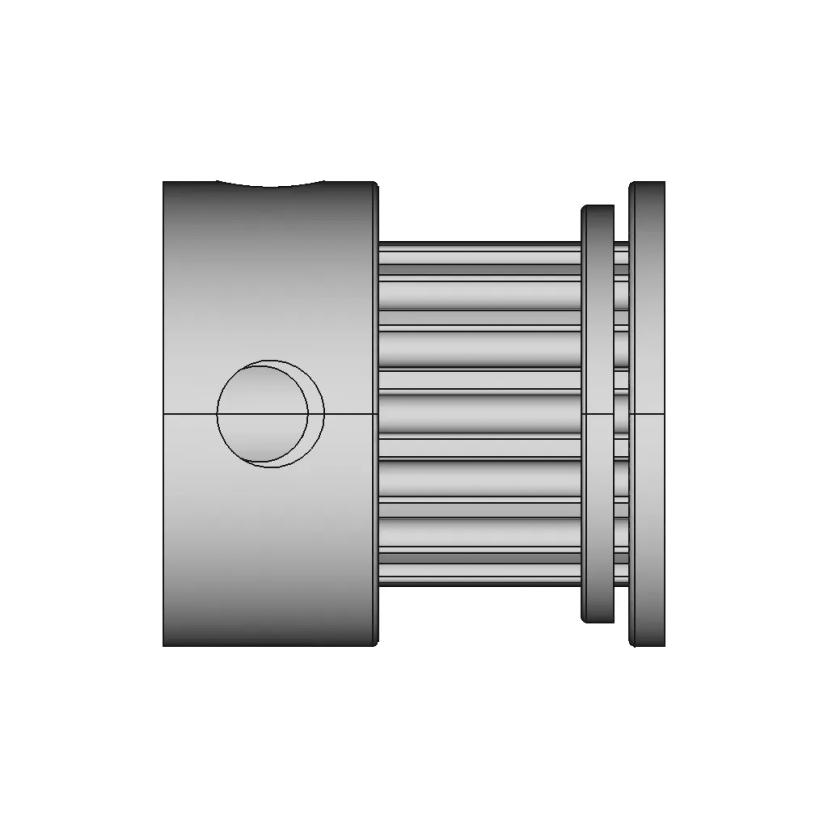 Idler Pulley 16 Teeths 16Tb5W | High-Quality CAD Model