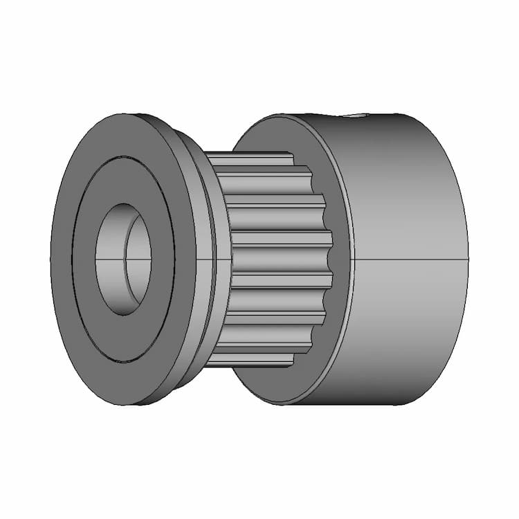 Idler Pulley 16 Teeths 16Tb5W | High-Quality CAD Model