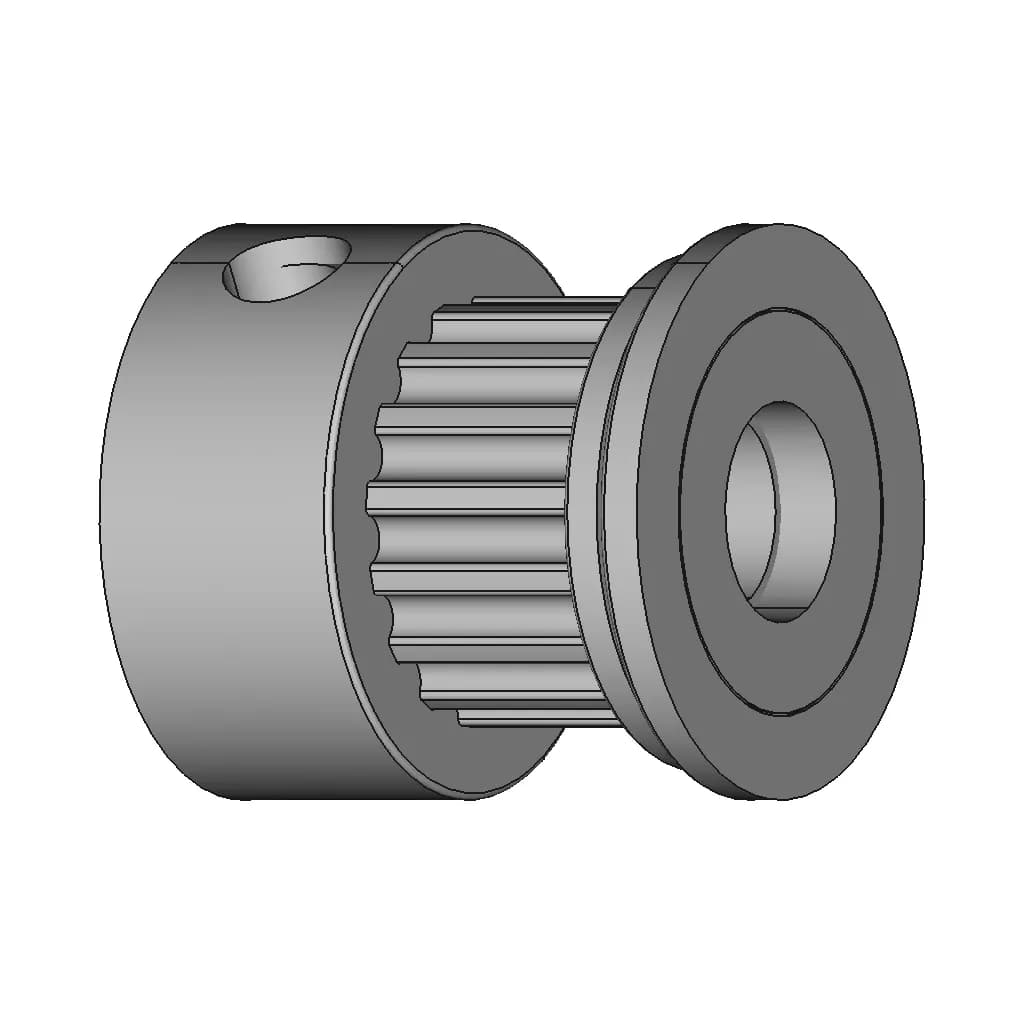 Idler Pulley 16 Teeths 16Tb5W | High-Quality CAD Model_60_30_degree_snapshot