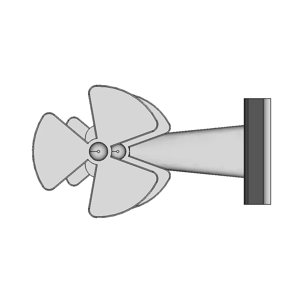 Standing Fan Model | 3D Engineering Design File_0_90_degree_snapshot