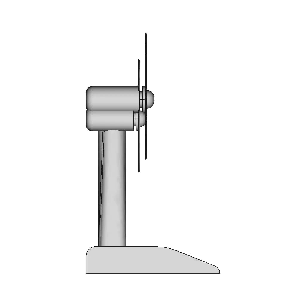 Standing Fan Model | 3D Engineering Design File_90_0_degree_snapshot