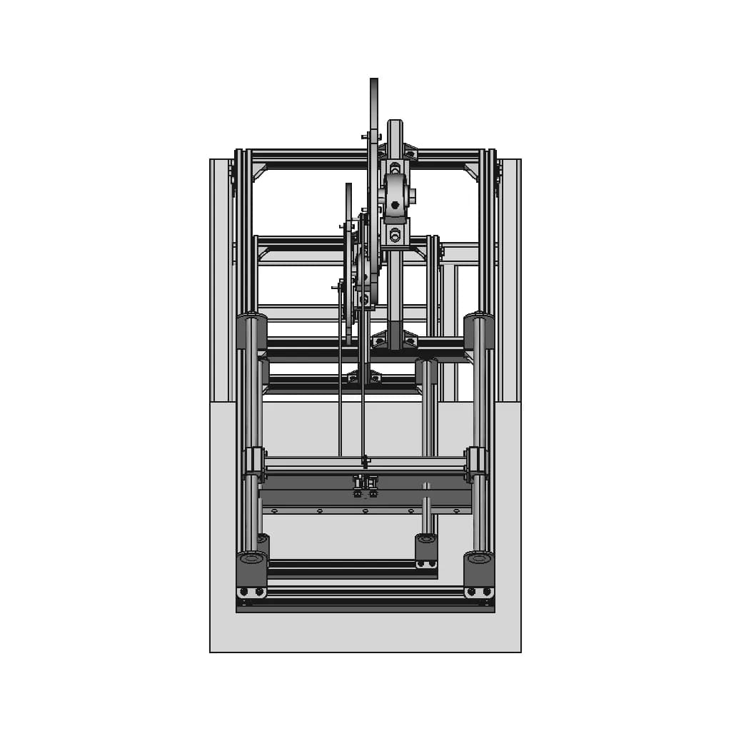Screen Printing Machine Design - Downloadable CAD Representation_270_0_degree_snapshot