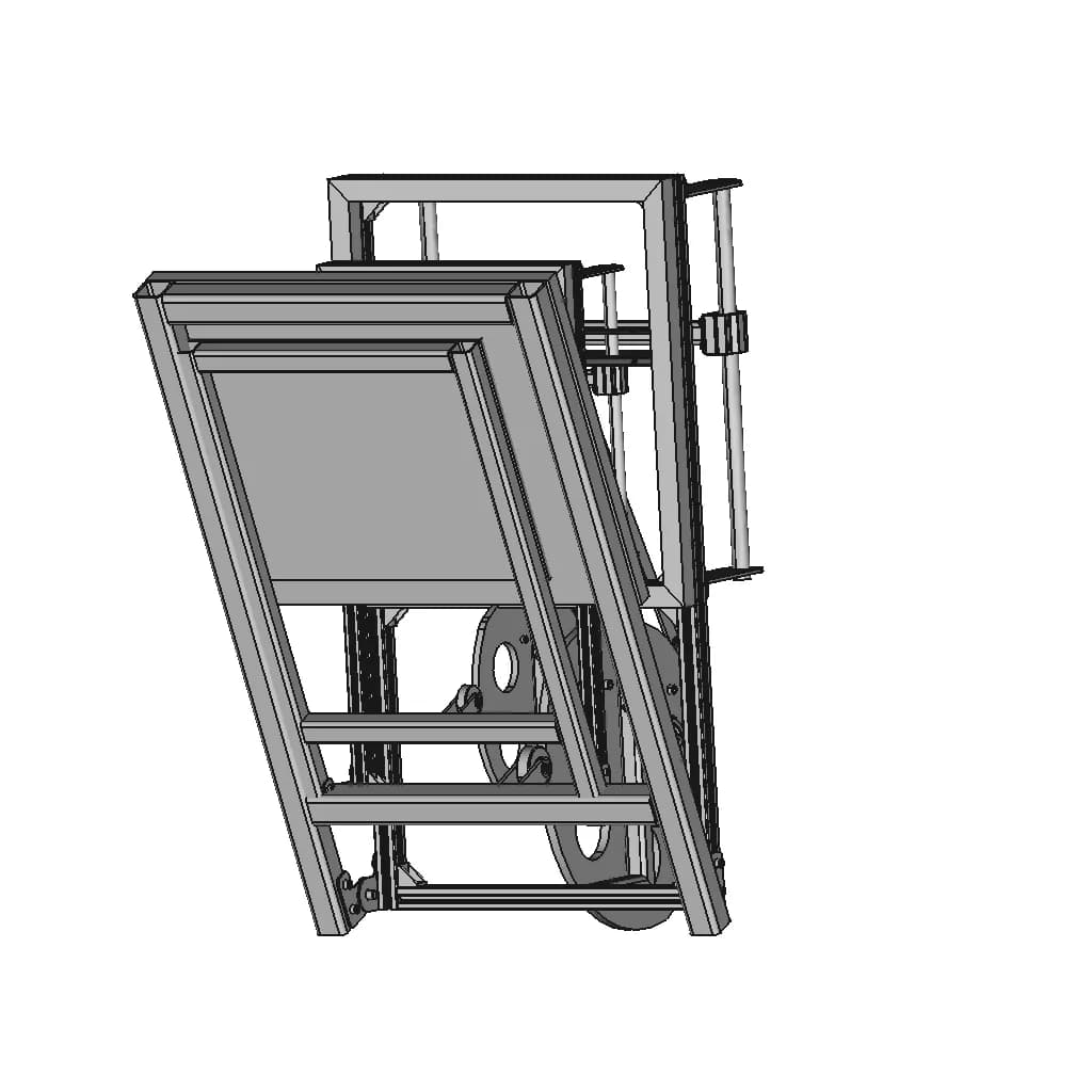 Screen Printing Machine Design - Downloadable CAD Representation_60_30_degree_snapshot