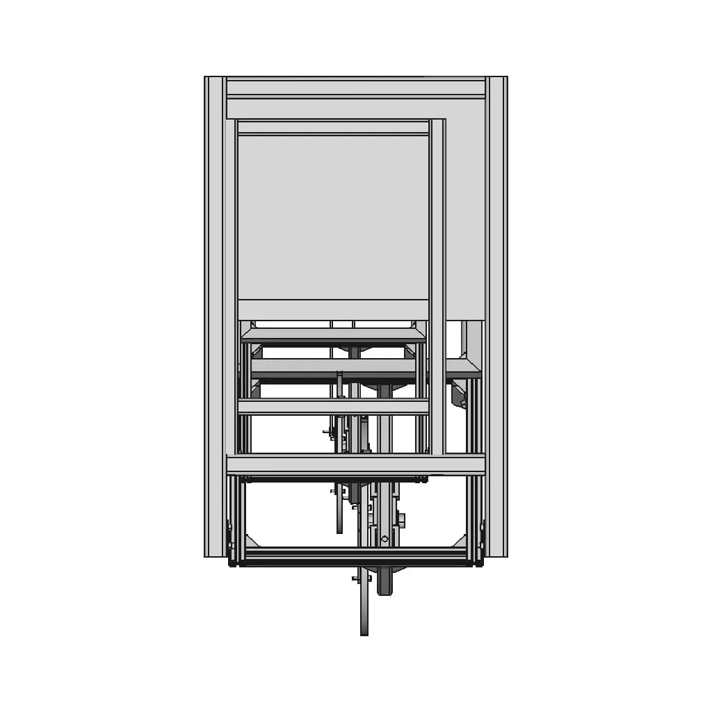 Screen Printing Machine Design - Downloadable CAD Representation_90_0_degree_snapshot