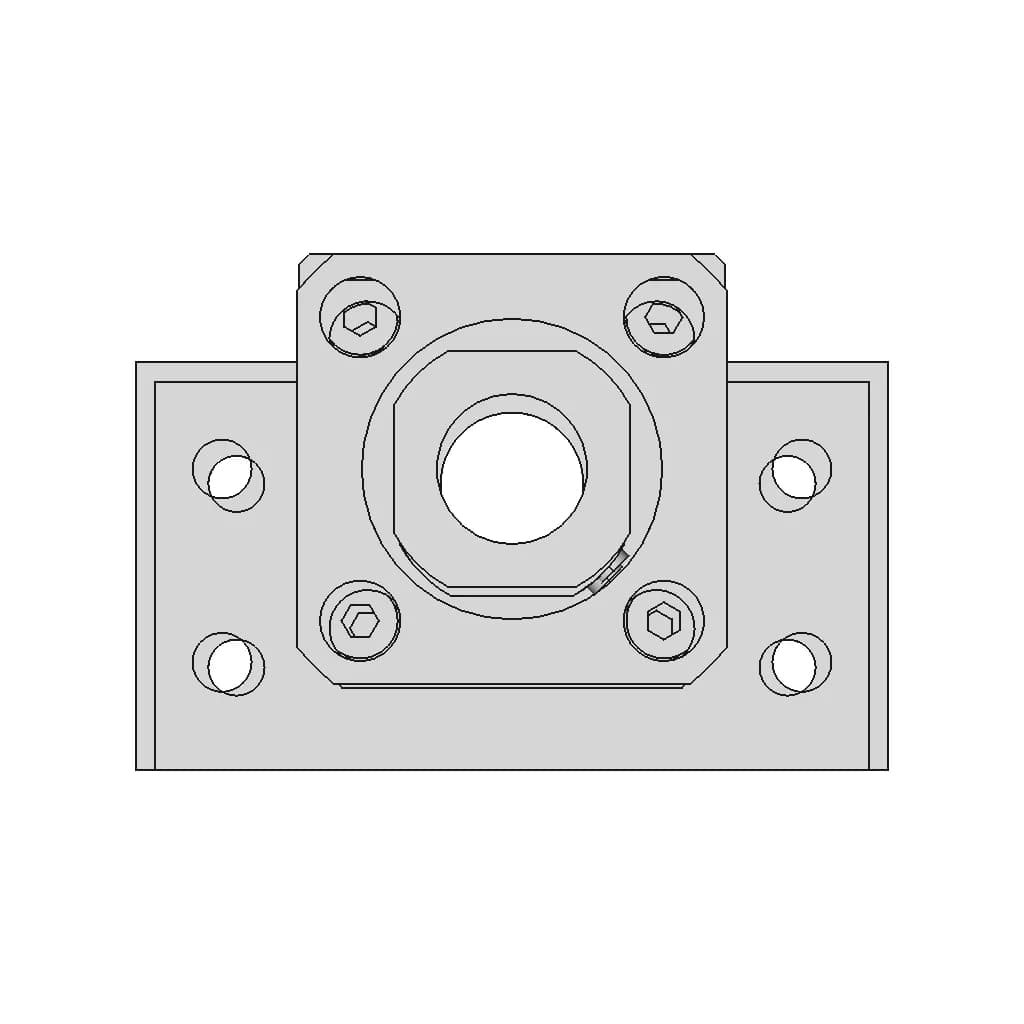 Poltech Bk 15 Pillow Block | 3D Engineering Design File_90_0_degree_snapshot