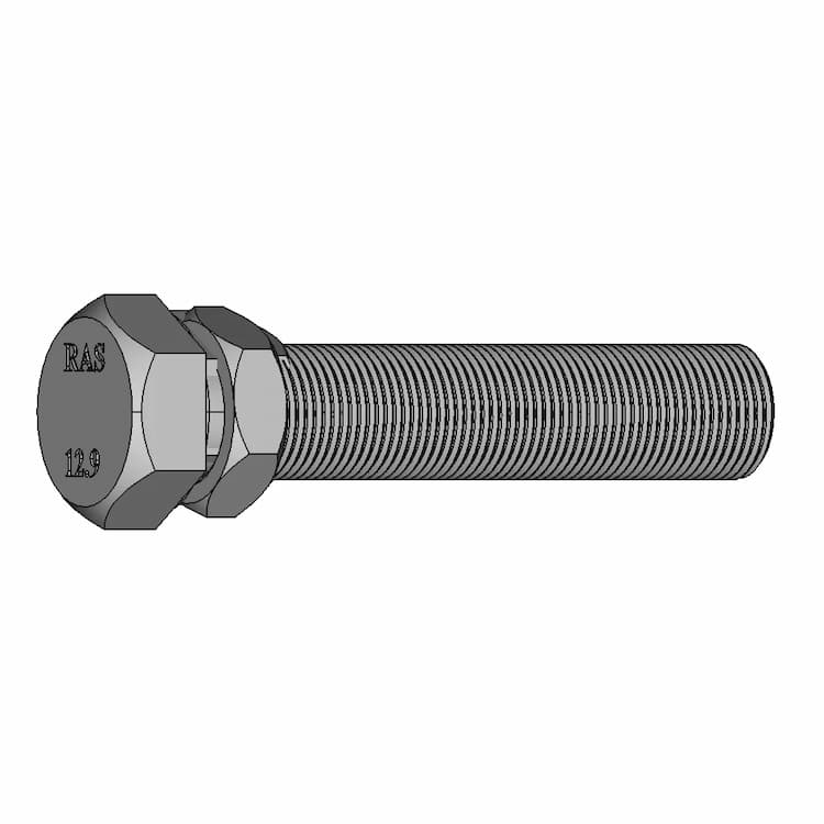 Nut And Bolt M20X1 5X100 | 3D Engineering Design File