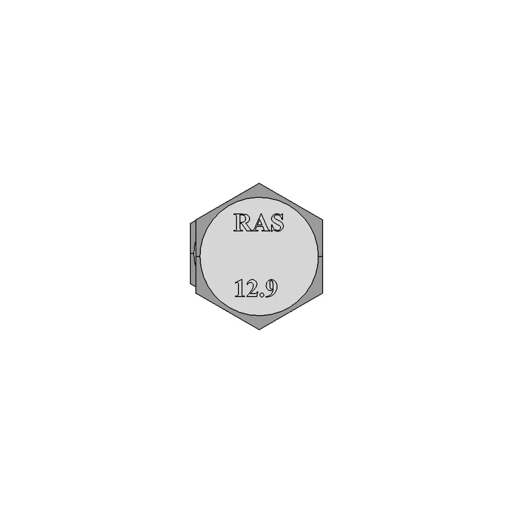 Nut And Bolt M20X1 5X100 | 3D Engineering Design File_0_90_degree_snapshot