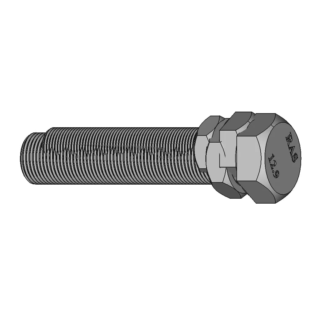 Nut And Bolt M20X1 5X100 | 3D Engineering Design File_60_30_degree_snapshot