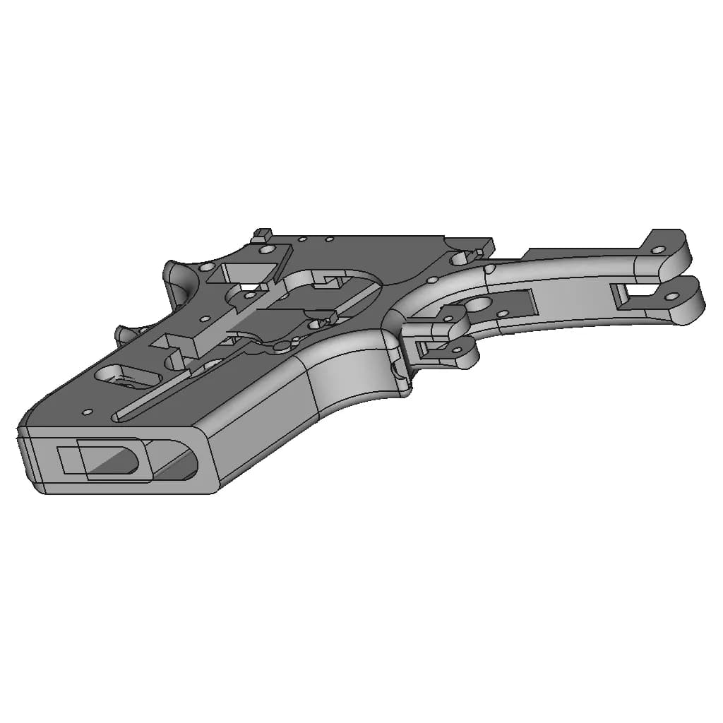 Beretta 21A Frame Model Fixed 1 - Downloadable CAD Representation_60_30_degree_snapshot
