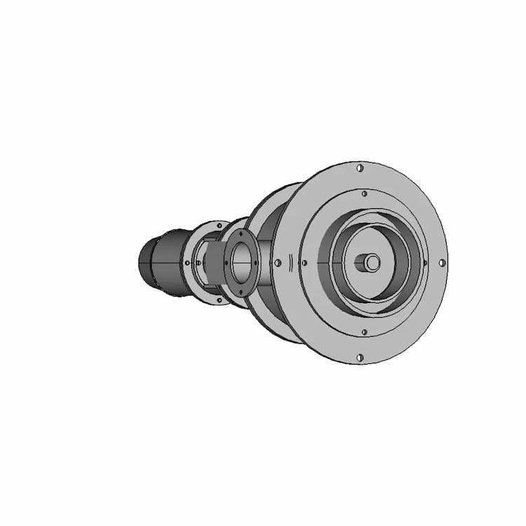 Vacuum Angle Gate Valve With Remote Control - Standard Mechanical Component
