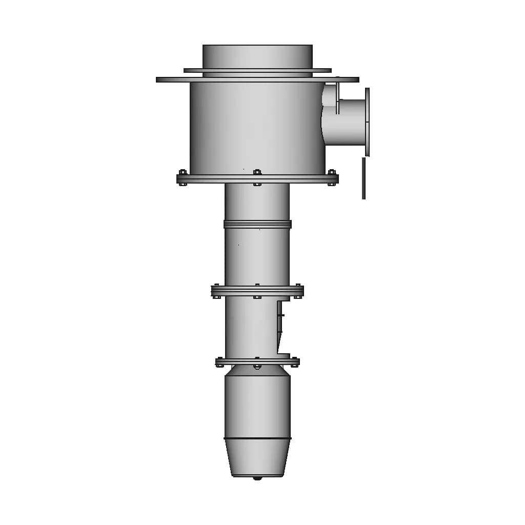 Vacuum Angle Gate Valve With Remote Control - Standard Mechanical Component_270_0_degree_snapshot