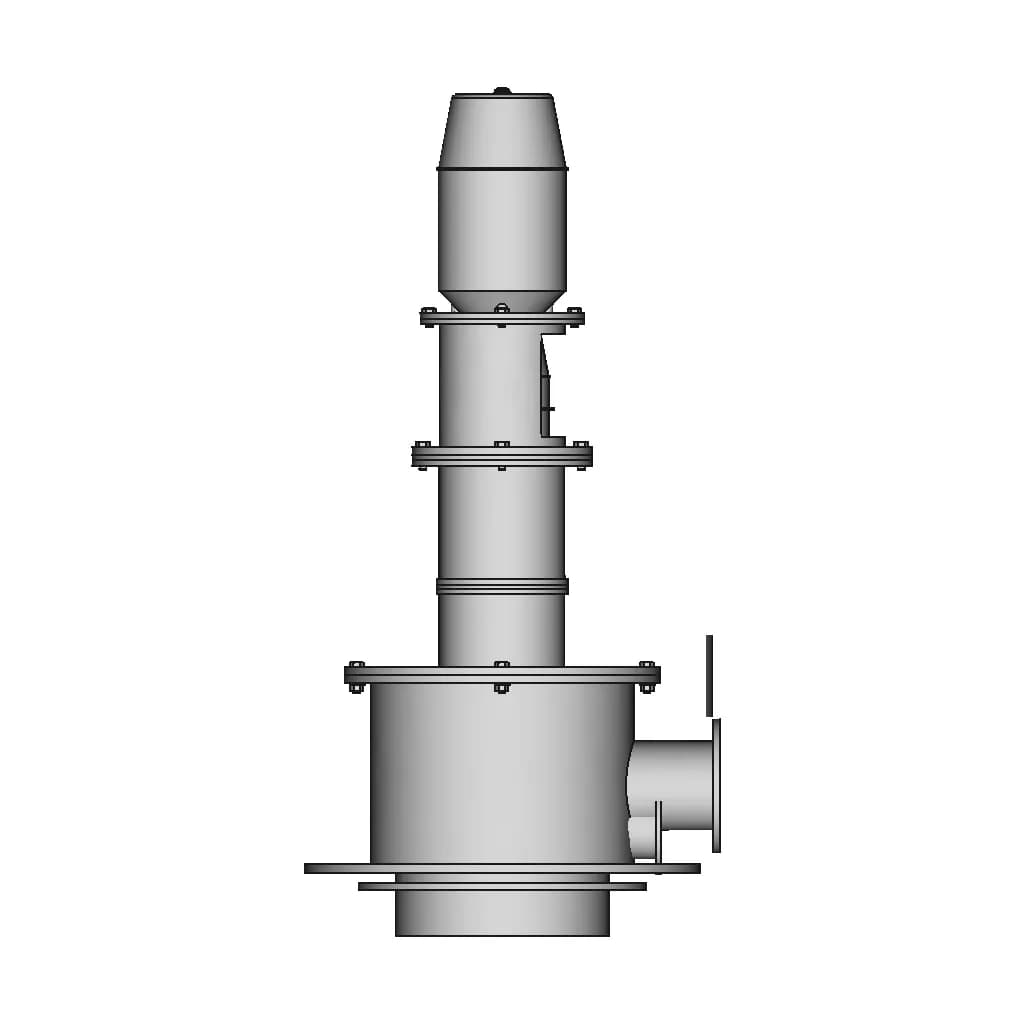 Vacuum Angle Gate Valve With Remote Control - Standard Mechanical Component_90_0_degree_snapshot