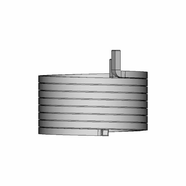 Compact Square Spring - Downloadable CAD Representation