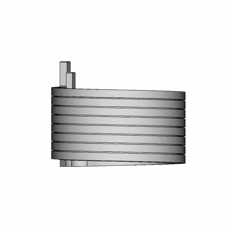 Compact Square Spring - Downloadable CAD Representation