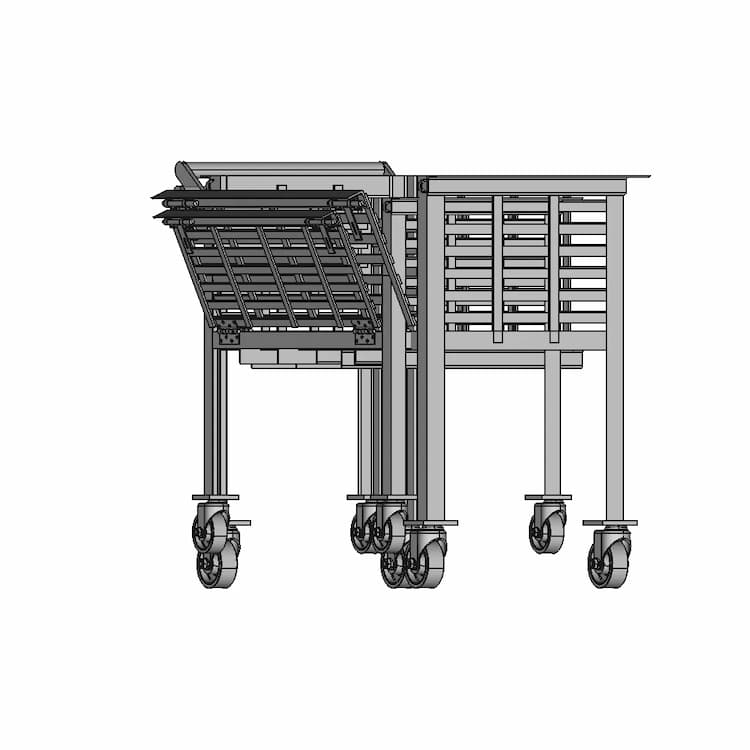 Trolley With 1 Side Opening - Standard Mechanical Component