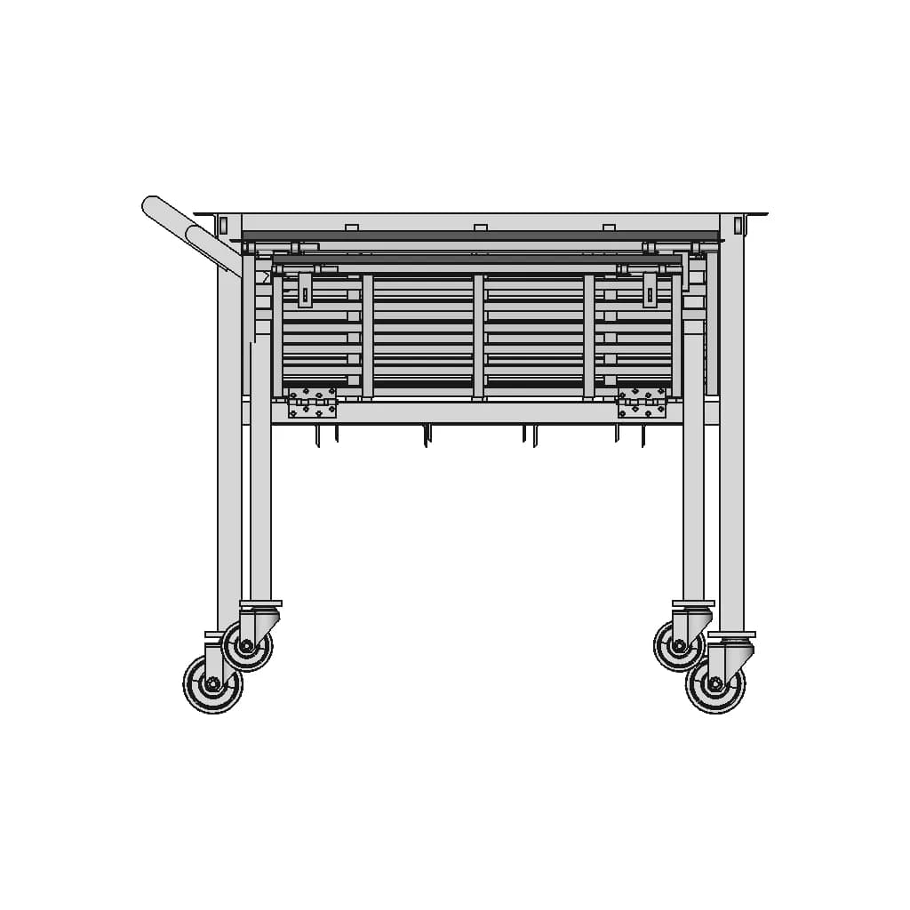 Trolley With 1 Side Opening - Standard Mechanical Component_0_90_degree_snapshot