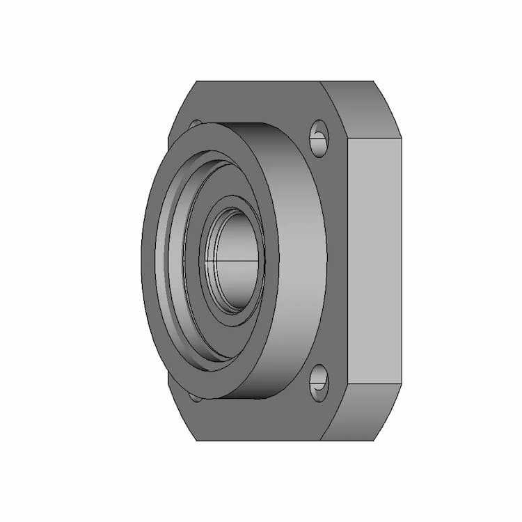 Poltech Flange Bearing Block Ff 15 | 3D Engineering Design File