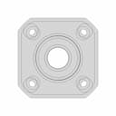Poltech Flange Bearing Block Ff 15 | 3D Engineering Design File_0_270_degree_snapshot