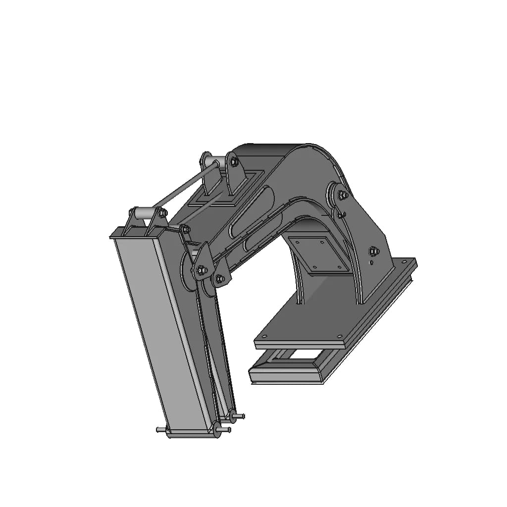 Exavator Arm | High-Quality CAD Model_60_30_degree_snapshot