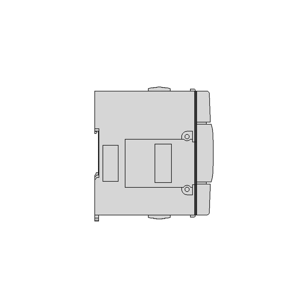 Fx3U 48M - Downloadable CAD Representation_0_270_degree_snapshot