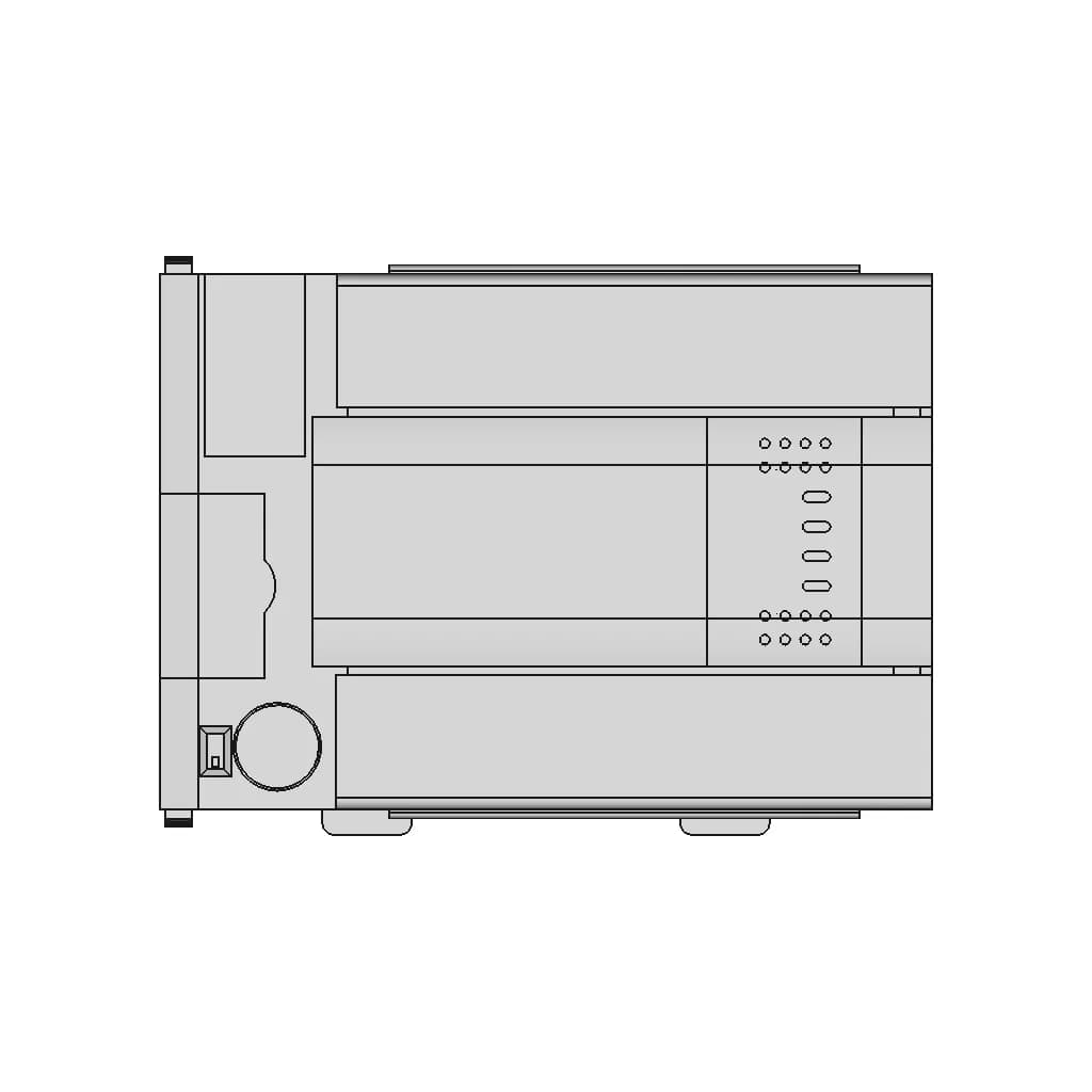 Fx3U 16M | High-Quality CAD Model_0_0_degree_snapshot