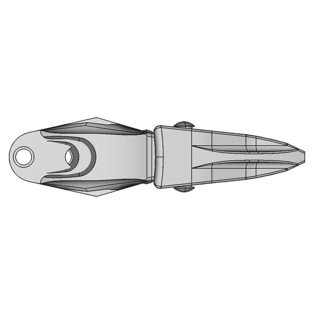 Garra Retroexcavadora | 3D Engineering Design File_270_0_degree_snapshot
