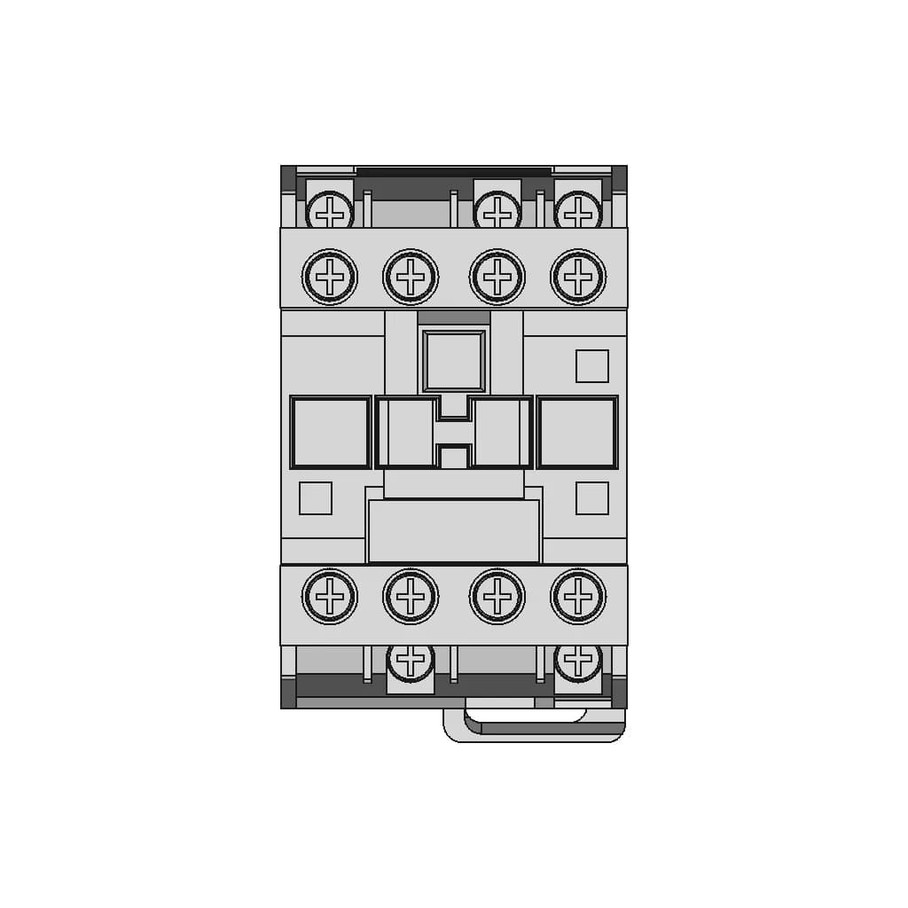 Cjx2 Contactor | High-Quality CAD Model_0_0_degree_snapshot