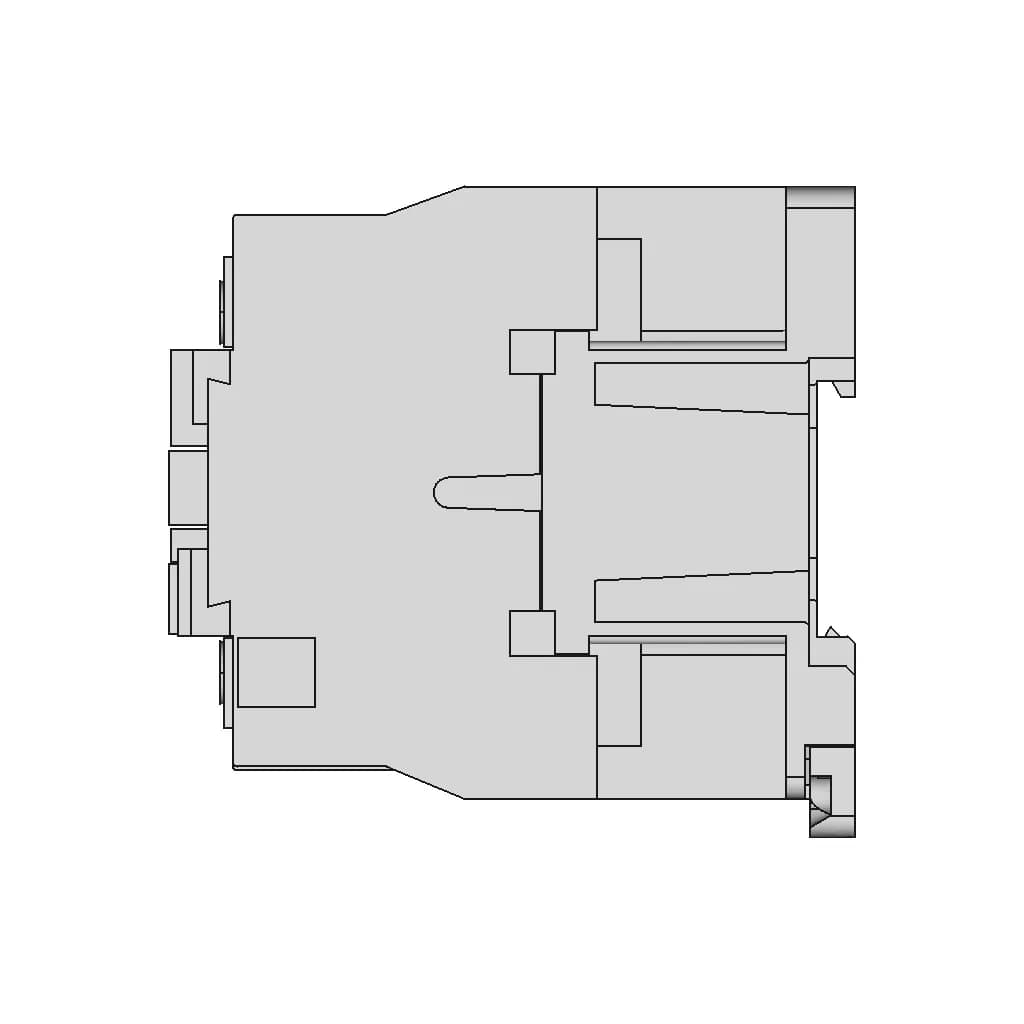 Cjx2 Contactor | High-Quality CAD Model_0_90_degree_snapshot