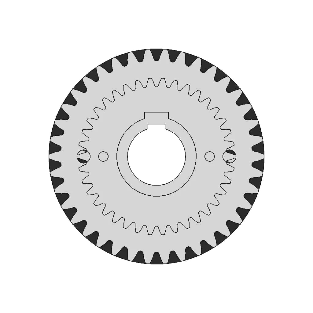 Helical Gear M4 38T 39 T - Downloadable CAD Representation_0_0_degree_snapshot