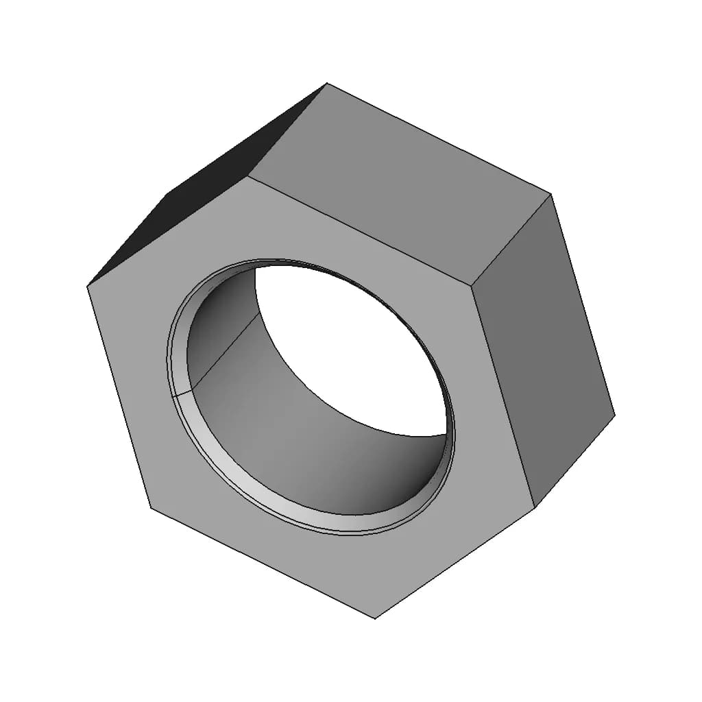 Nut M24X3 | 3D Engineering Design File_60_30_degree_snapshot