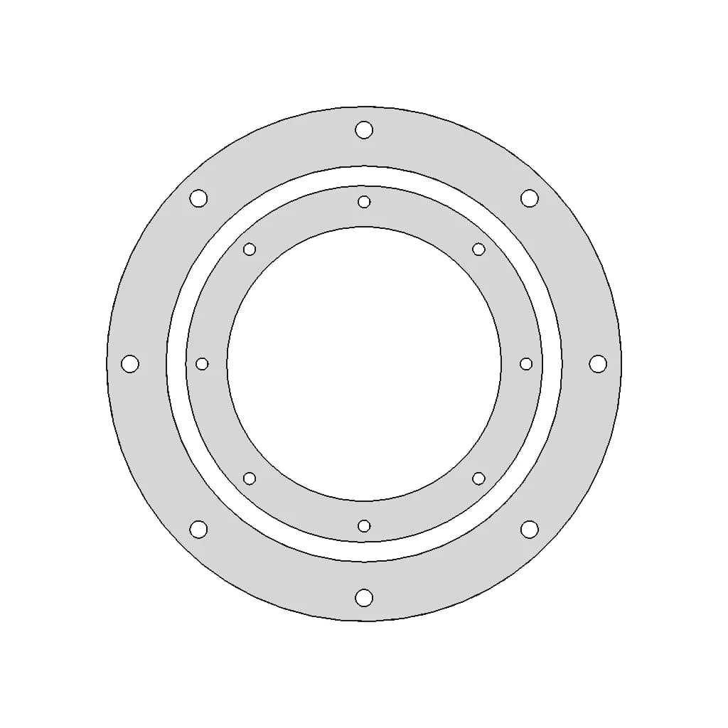 Flange Ducting 10 Inch - Downloadable CAD Representation_0_0_degree_snapshot