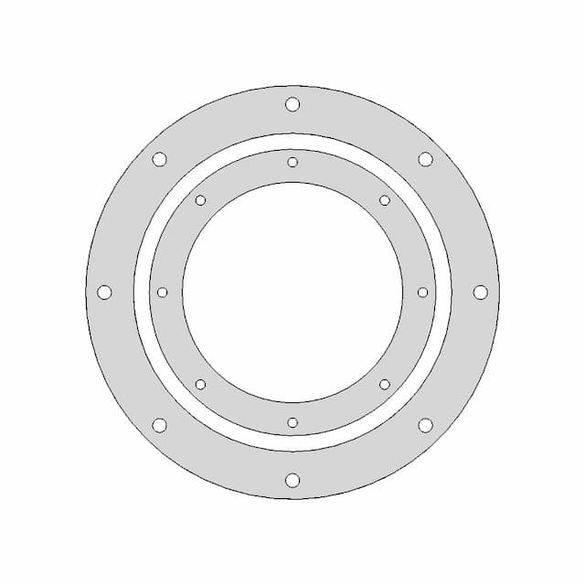 Flange Ducting 10 Inch - Downloadable CAD Representation