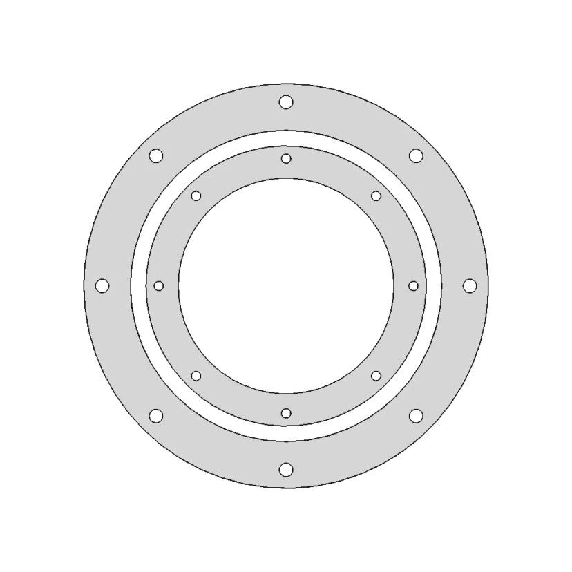 Flange Ducting 10 Inch - Downloadable CAD Representation